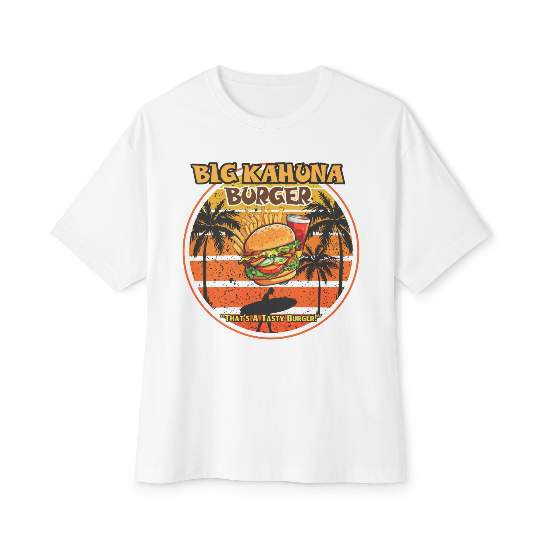 "DirkyThreadz Big Kahuna Burger T-Shirt - Retro Diner Style with Iconic Graphic Design"