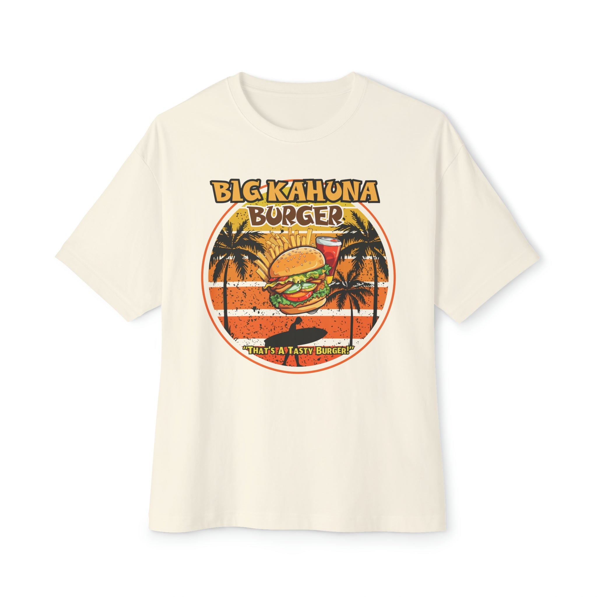 "DirkyThreadz Big Kahuna Burger T-Shirt - Retro Diner Style with Iconic Graphic Design"