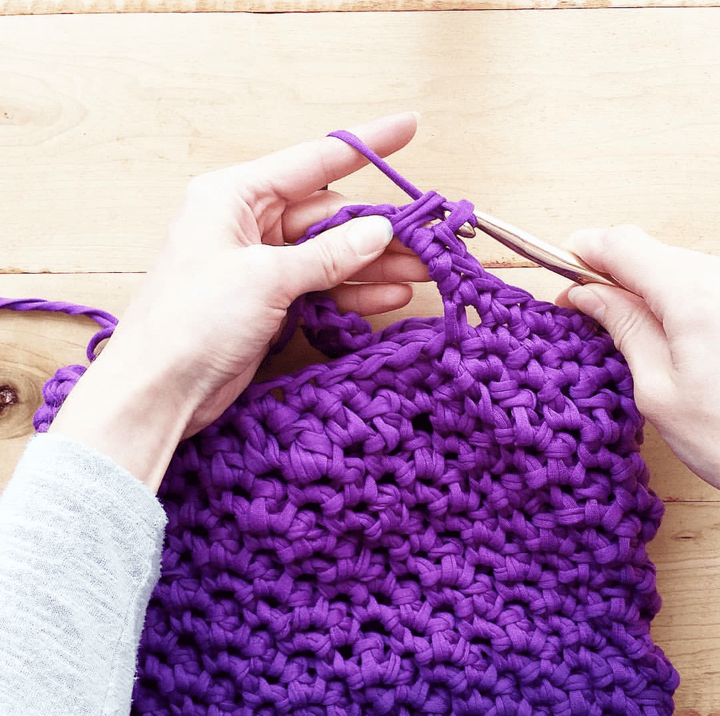 Violet Summer Tote Crochet Pattern