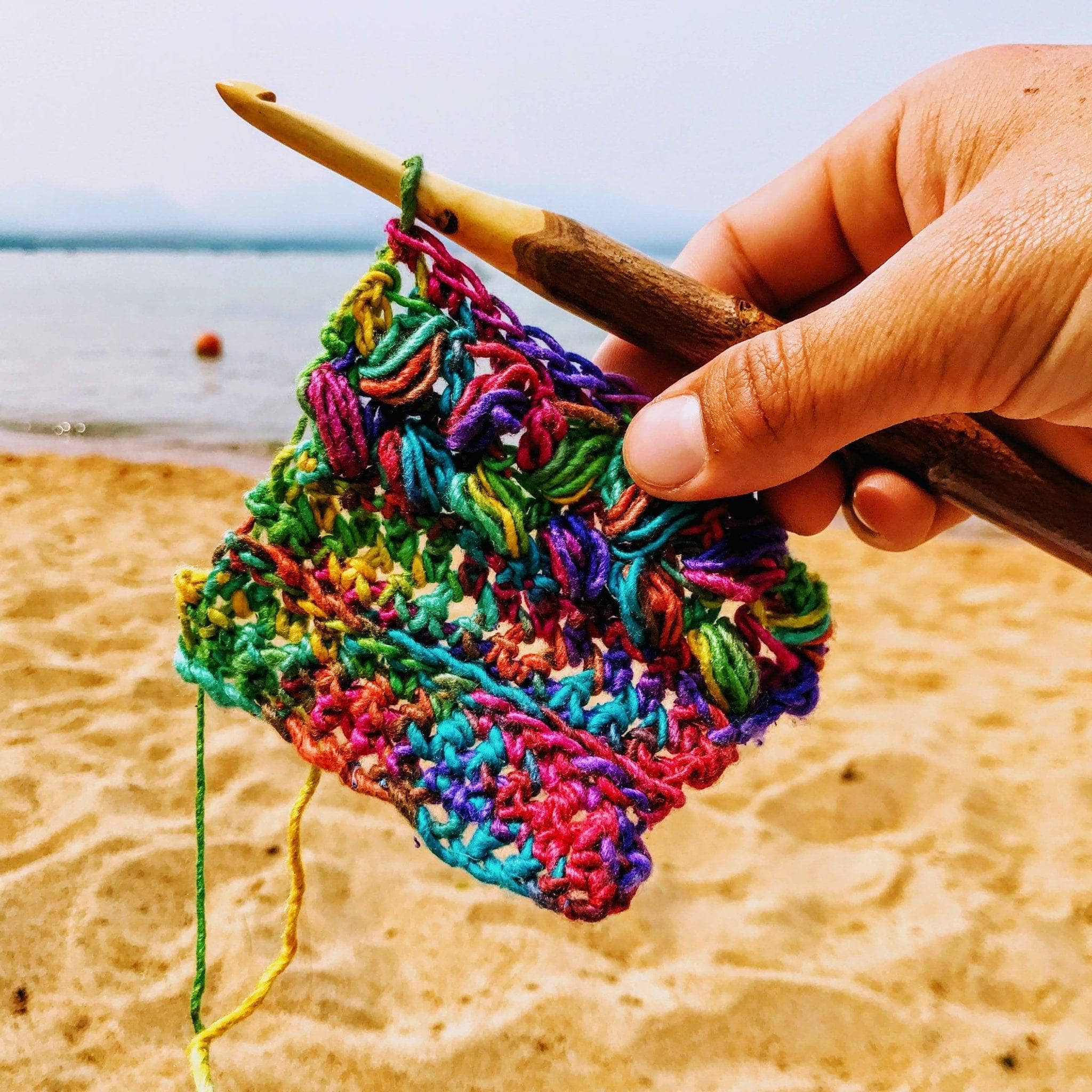 Rainbow Meadows Cowl Crochet Pattern