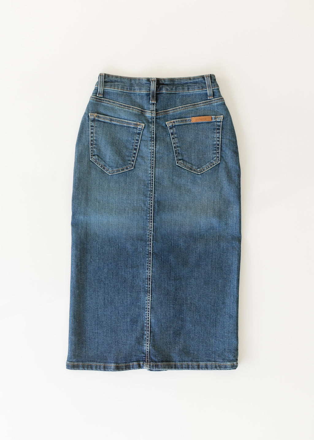 Zana Front Button Denim Midi Skirt - FINAL SALE